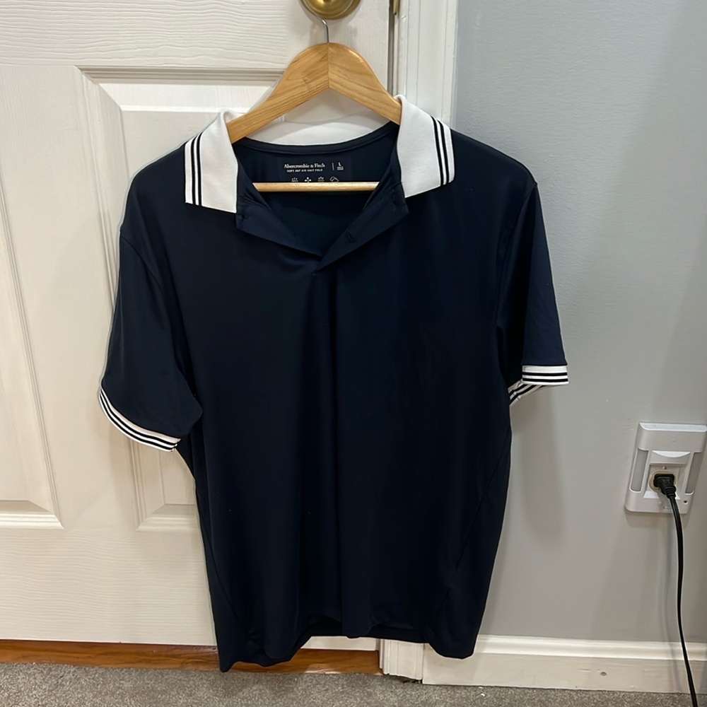 Abercrombie large polo blue shirt men’s used